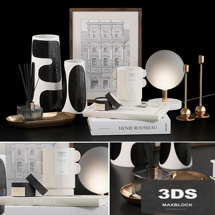 Decorative set H&M with Franca NYC Vases