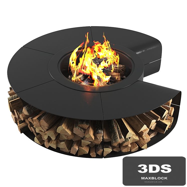 Outdoor fire pit omega