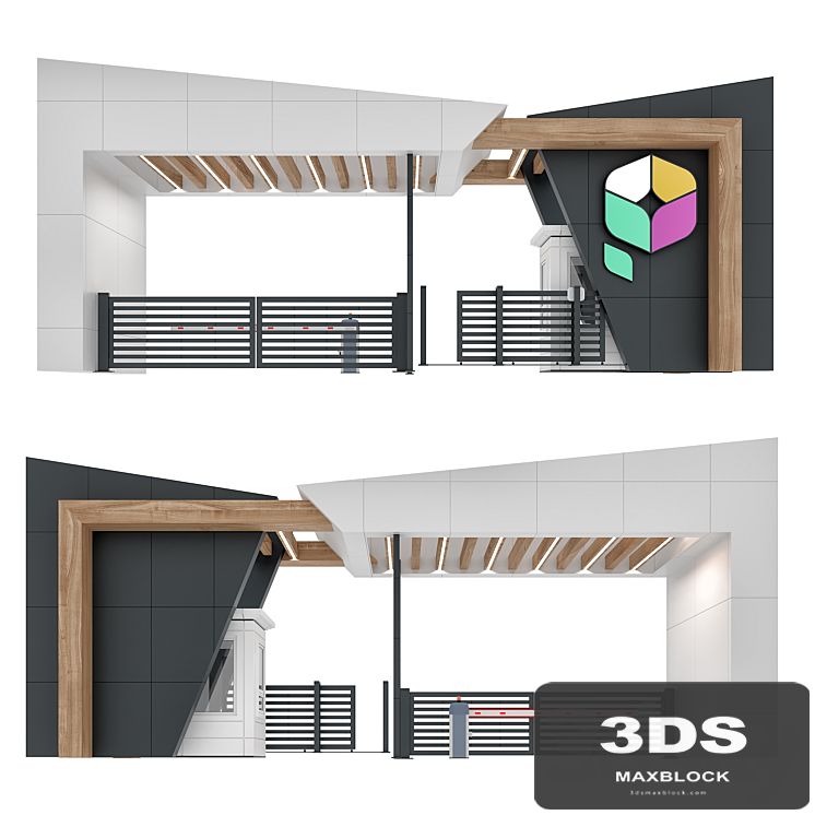 Residential complex  entrance group