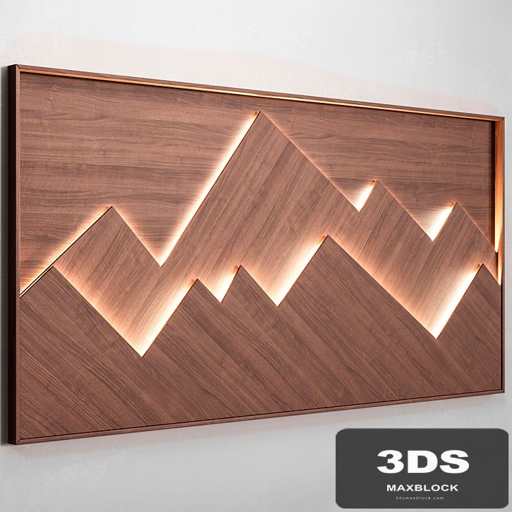 Mountains wall panel