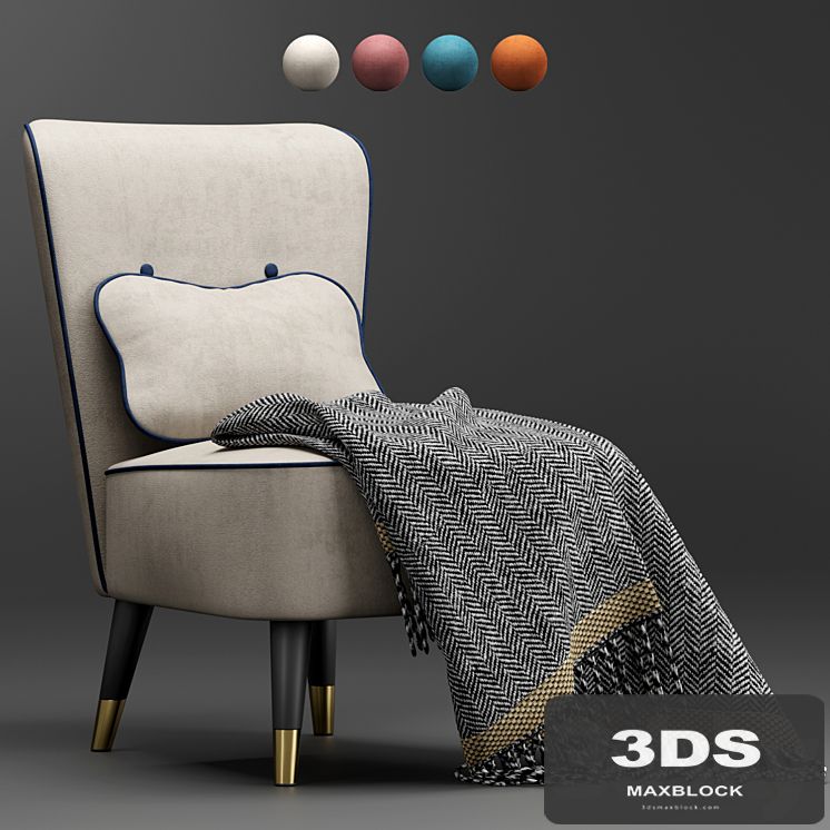 Chair Steos from Divan.ru (Velvet Beige/Velvet Coral/Barhat Ginger/Velvet Ocean )