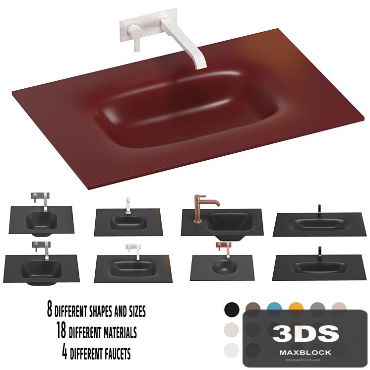 ARTELINEA undercounter wash basin set 1