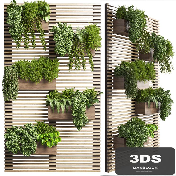 collection outdoor plant stand wall wood vase 01