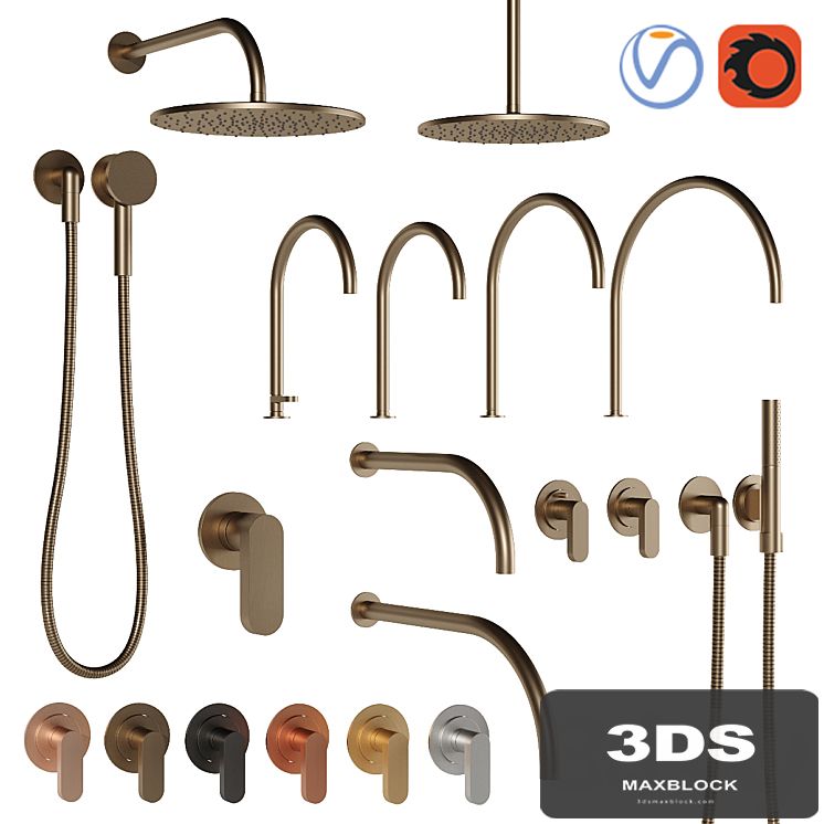 Cocoon faucet and shower - John Pawson collection