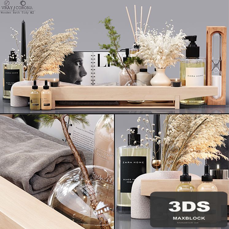 Wooden Bath Tidy 02