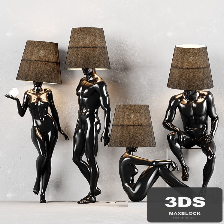 Hommer human lampshade Floor lamp
