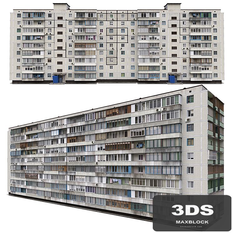 Residential building, Soviet era. Series 1KG-480