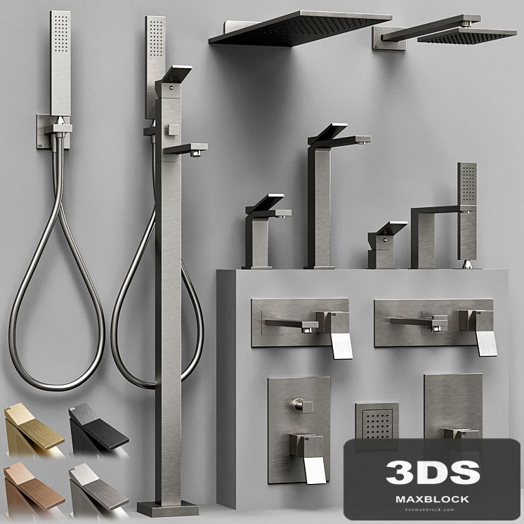 Gessi Rettangolo K bathroom faucet set