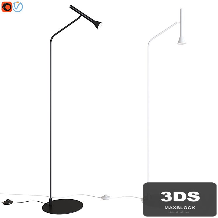 Floor lamp Aromas Lyb P1274 Matt Black
