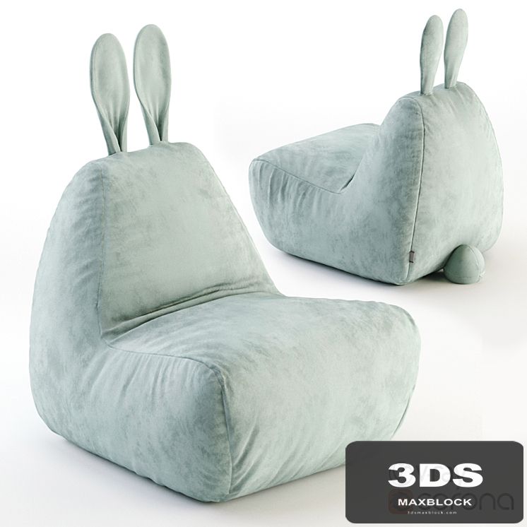 Bunny Chair Velvet Mint