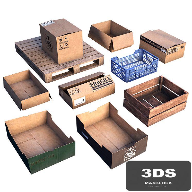 Box set LOW POLY