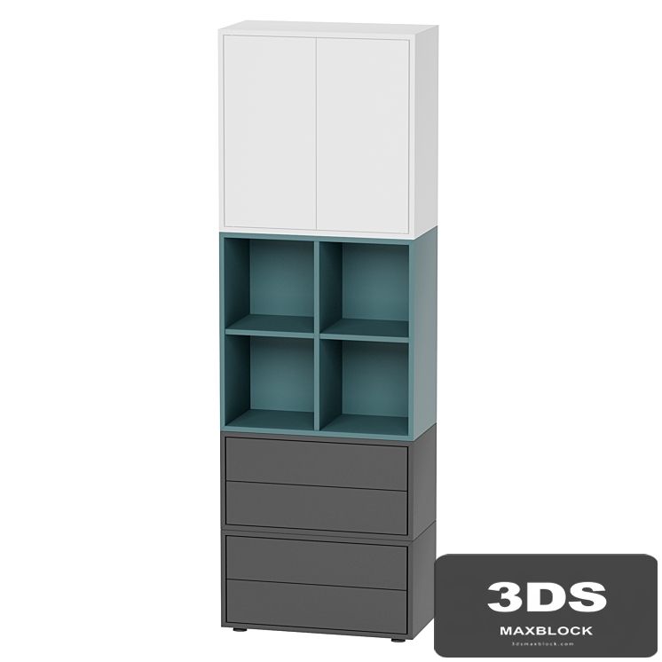 Combined cabinet with legs 70x35x212 cm EKET