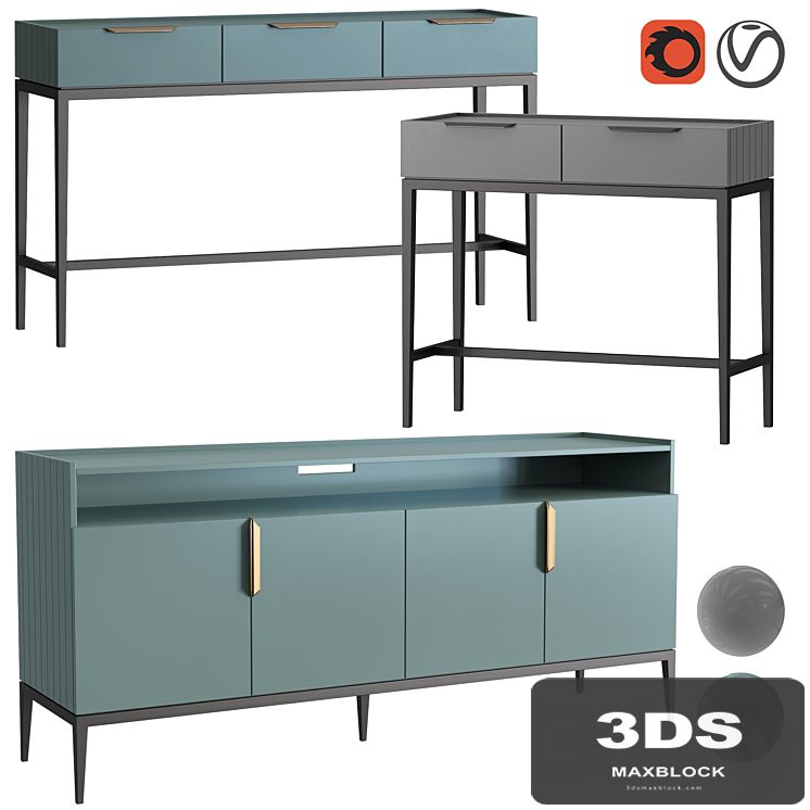 Dantone Home Metropolitan Console Set