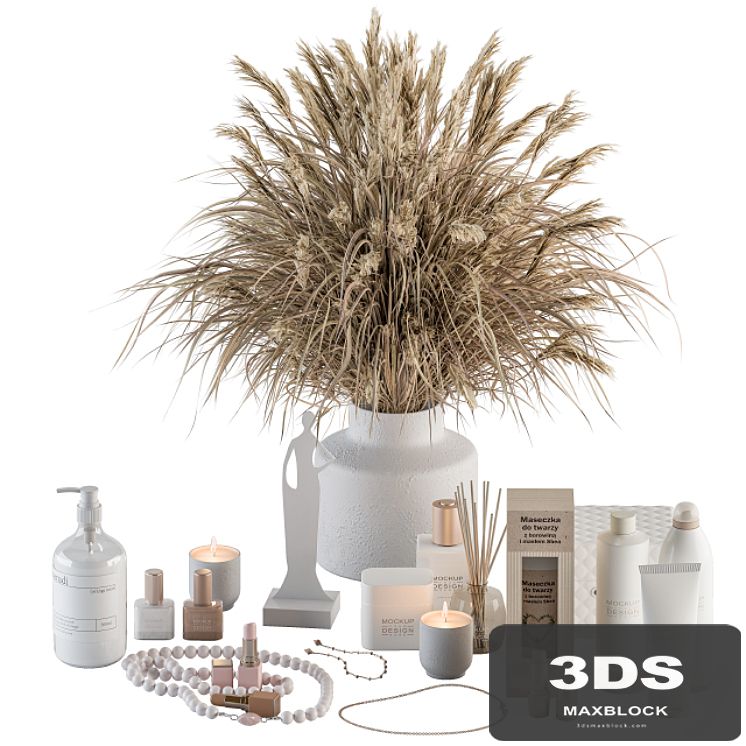 Bathroom accessory Set with Bouquet Set