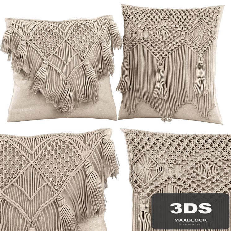 Macrame cushion