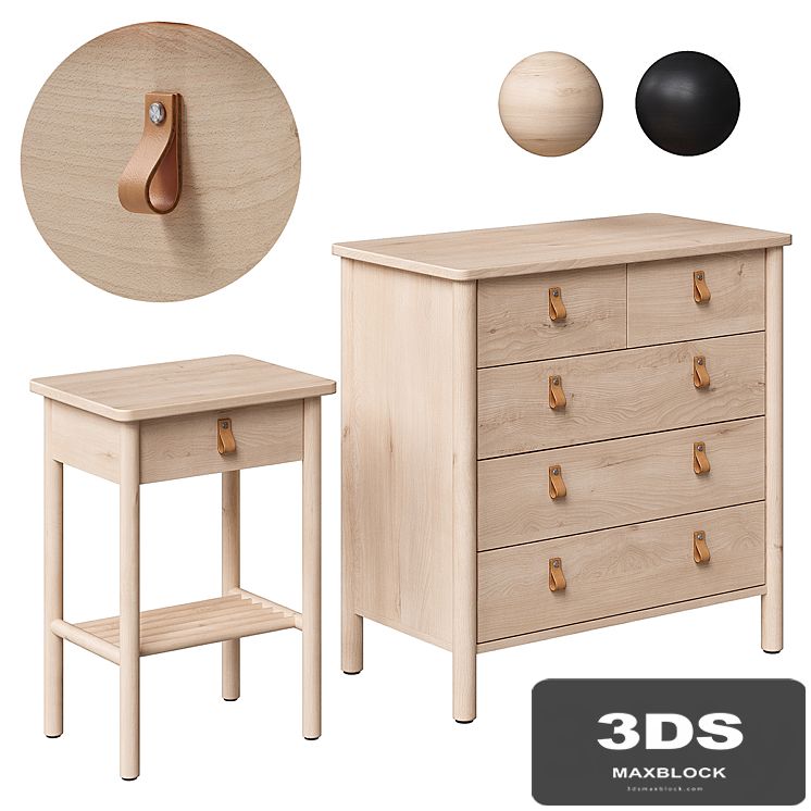 BJÖRKSNÄS / BJORKSNAS Cabinet and chest of drawers IKEA