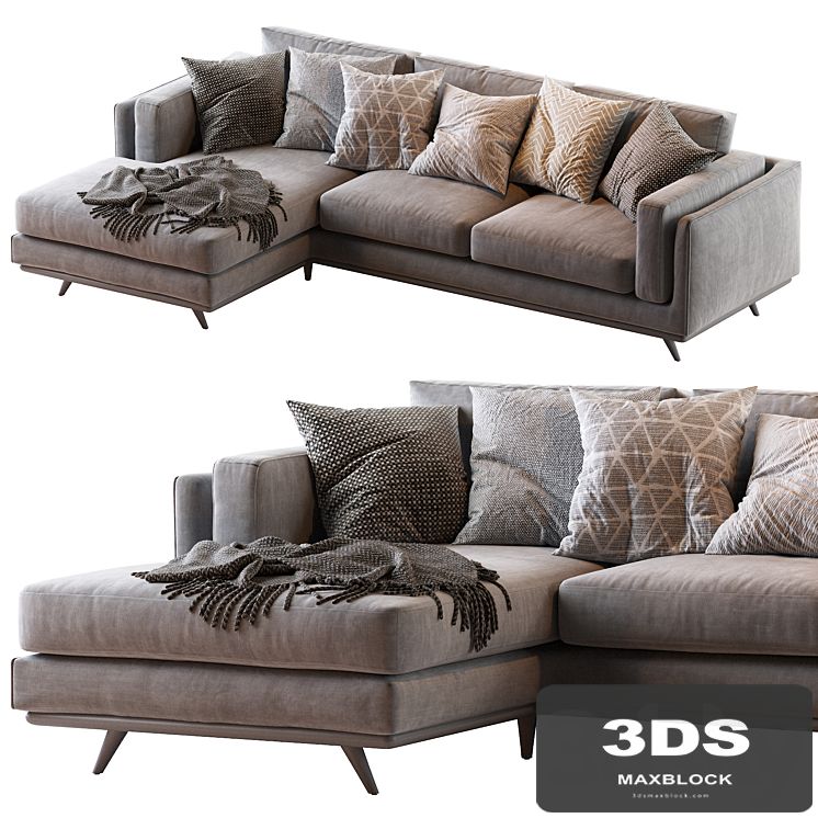 Zander 2 Piece Chaise Sectional
