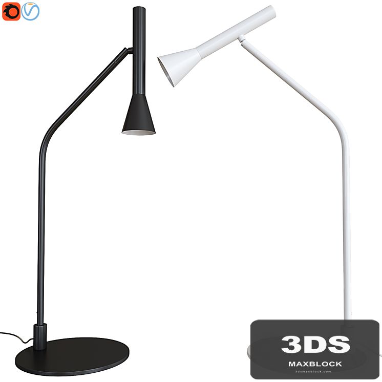 Table lamp Aromas Lyb S1274 Negro Mate