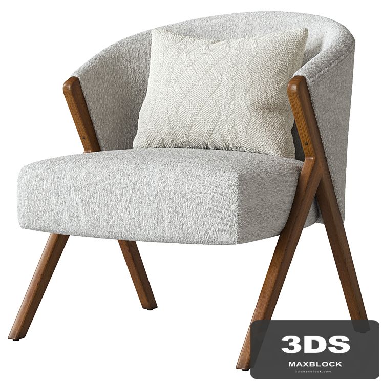 UPHOLSTERED BOUCLÉ ARMCHAIR ZARA HOME