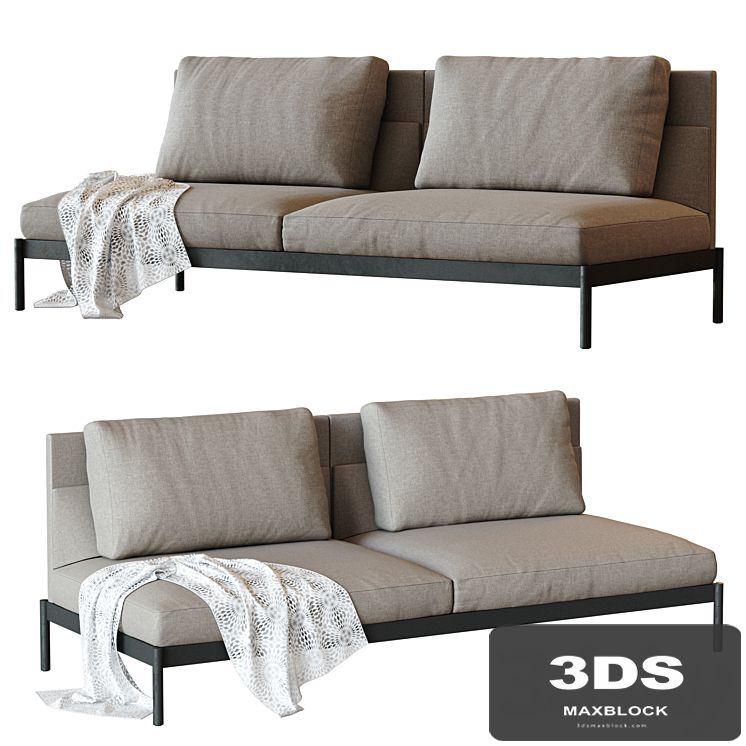 Total Sofa - 2.5 Seat Armless - PART & WHOLE