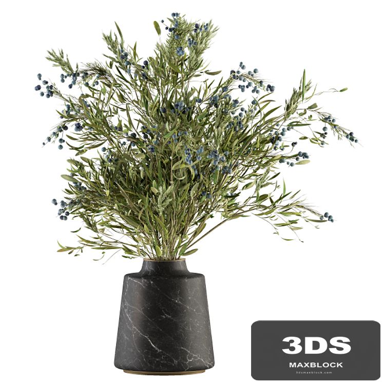 Bouquet - Green Branch in vase 54
