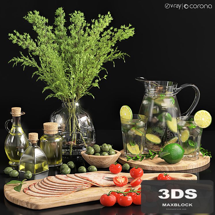 Decorative Set 21 for kitchen