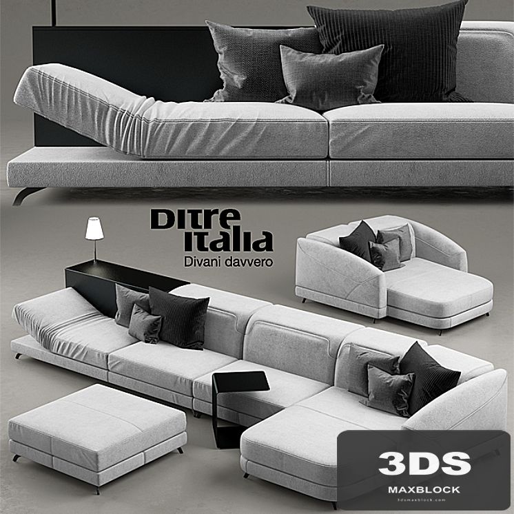 Sofa Dunn pelle ditre italia
