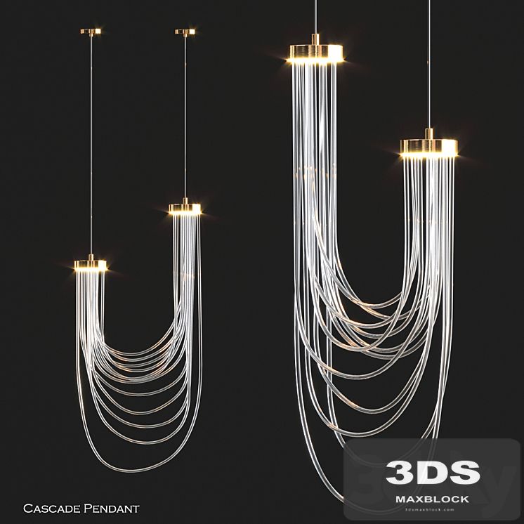 Double Cascade Pendant by Morghen Studio