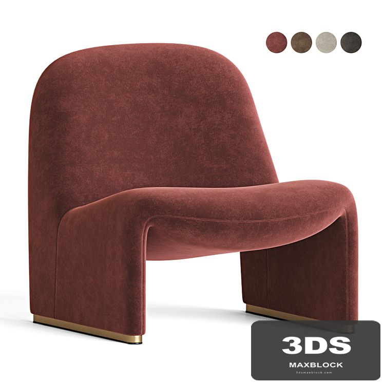 Boucle Alky Lounge Chair Giancarlo Piretti