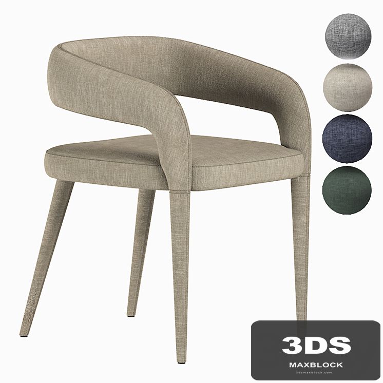LISETTE GRAY DINING CHAIR CB2
