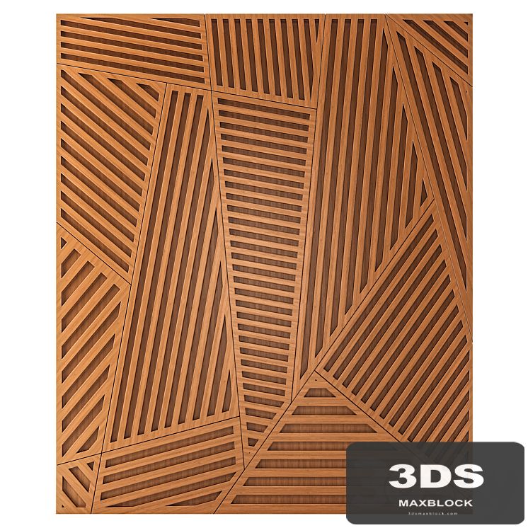 Wall panel made of components