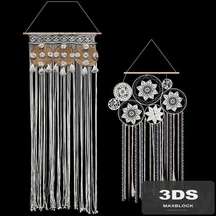 Macrame set. Dream Catcher. 2 models