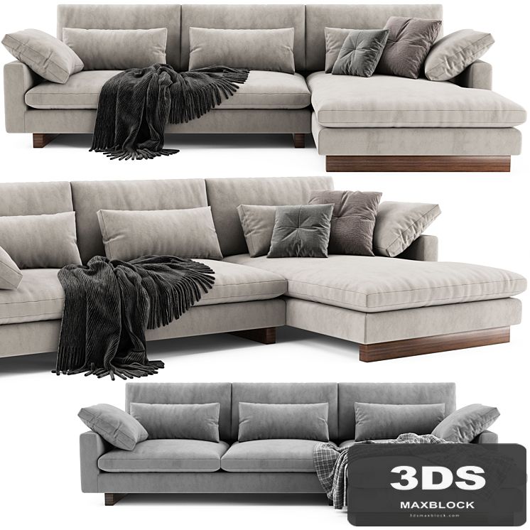 West Elm Harmony Chaise Longue