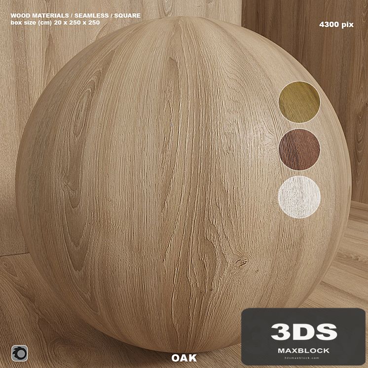 Material wood (seamless) oak - set 119