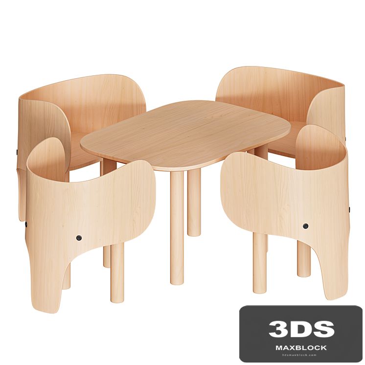 Elephant Chair & Table by EO