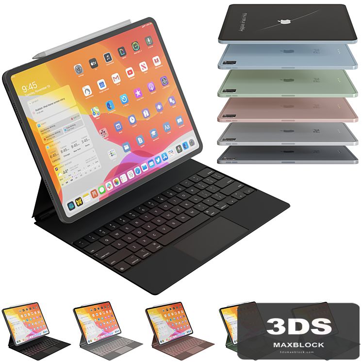 iPad_PRO_2021 With Key All Colors