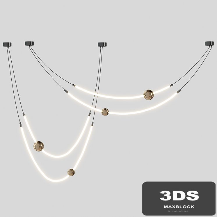 Line led Chandelier