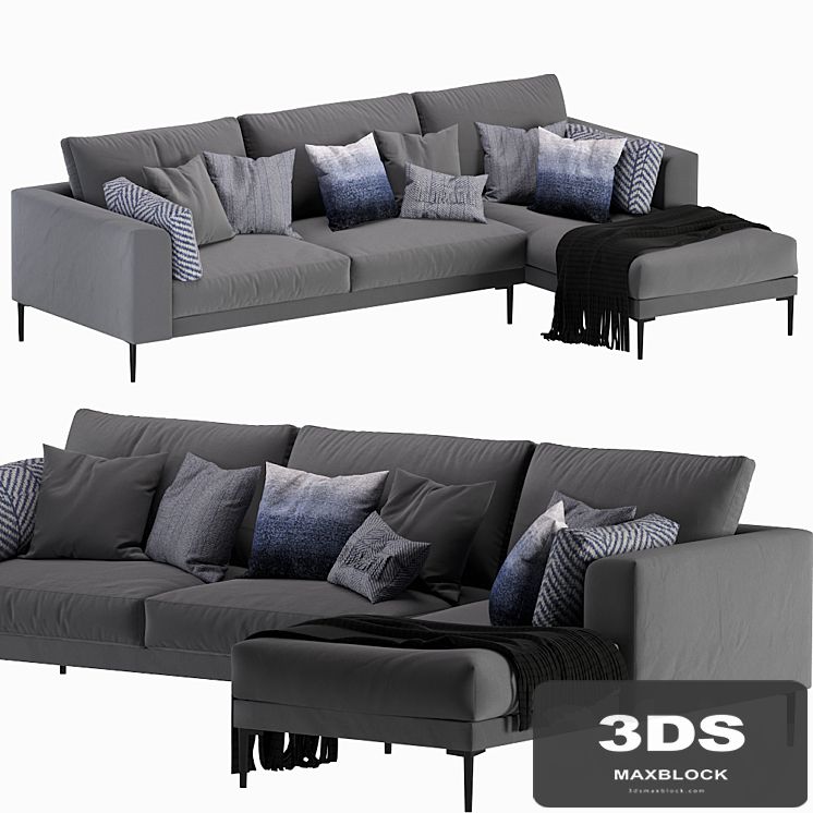 West Elm Harper Terminal Chaise