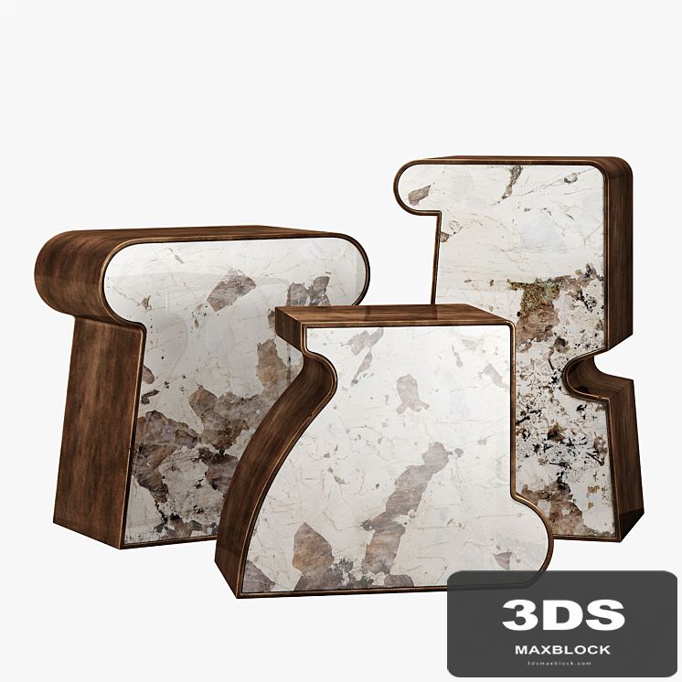 Kelly Wearstler ternion traid tercet side table