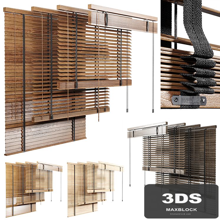 Wooden Blind 02 150cm