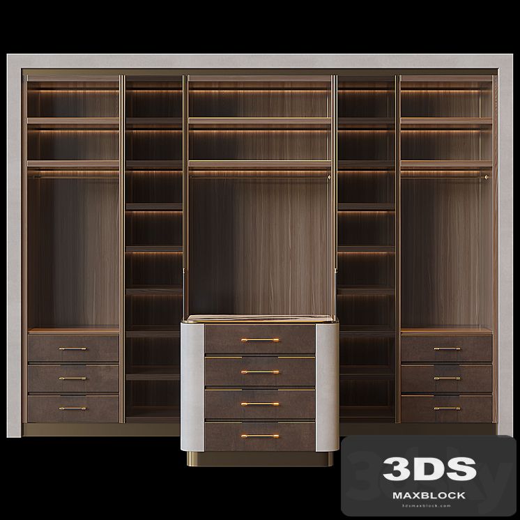 Wardrobe with island