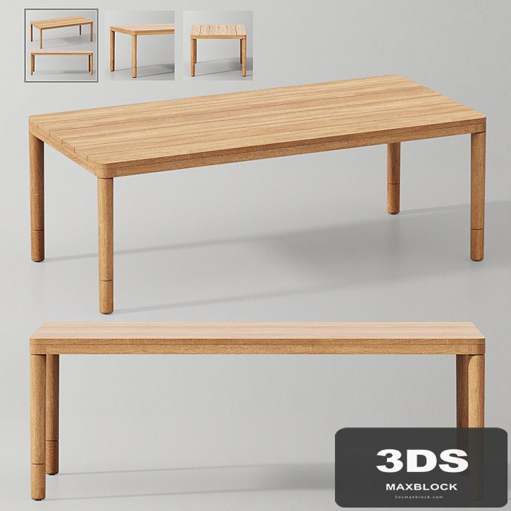MIRAMAR TEAK DINING TABLE