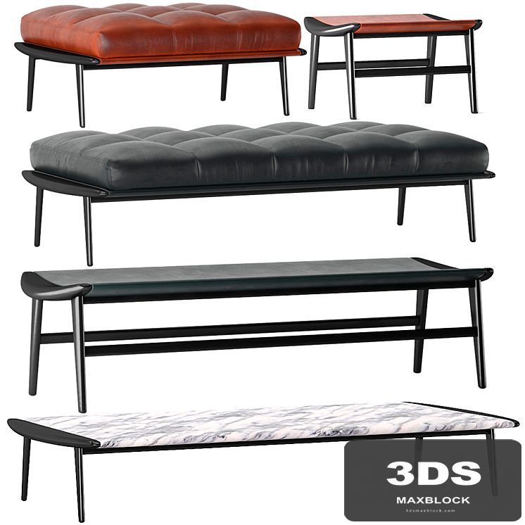 bench pouf minotti Fynn Gam Fratesi