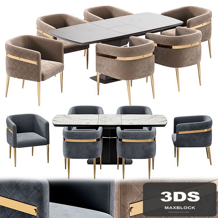 Garda dining chair and Diamond table