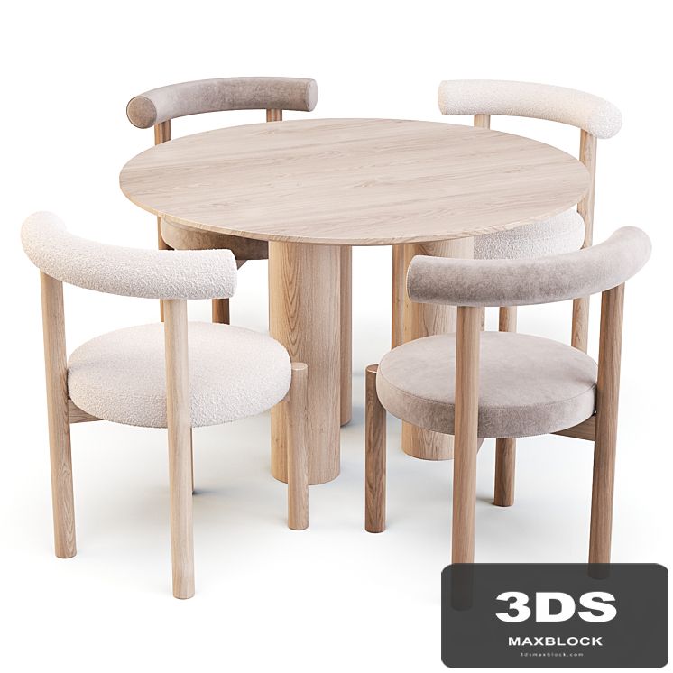 Lulu and Georgia: Dame Chair and Mojave Table - Dining Set