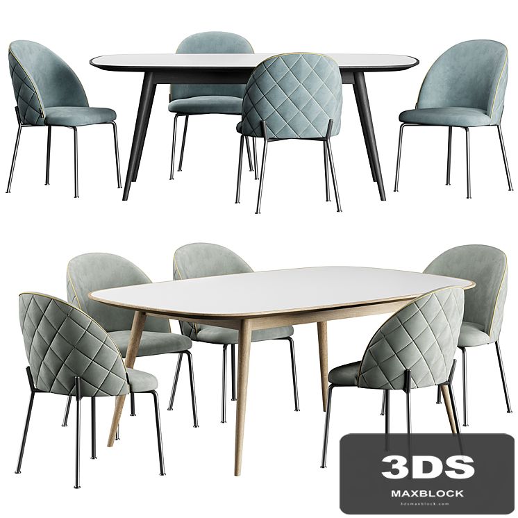 HER 042 G Dijon table Dijon Chair