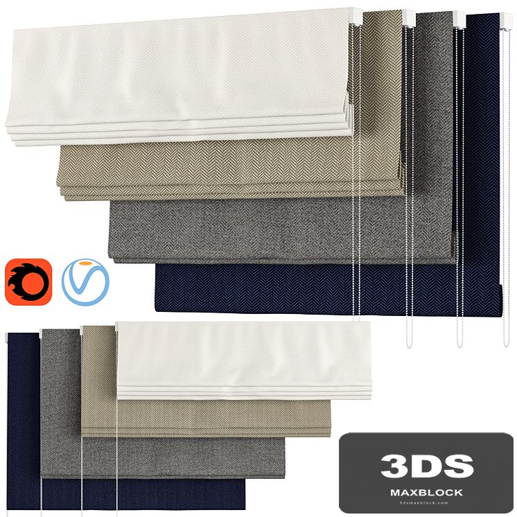 Roman Curtains 106 | F. Schumacher & Co. | PALOMA HERRINGBONE
