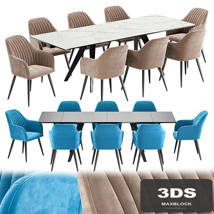 Lexi dining chair and table Amsterdam