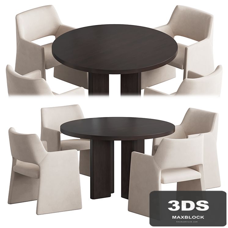 Foley Faux chair Wood table
