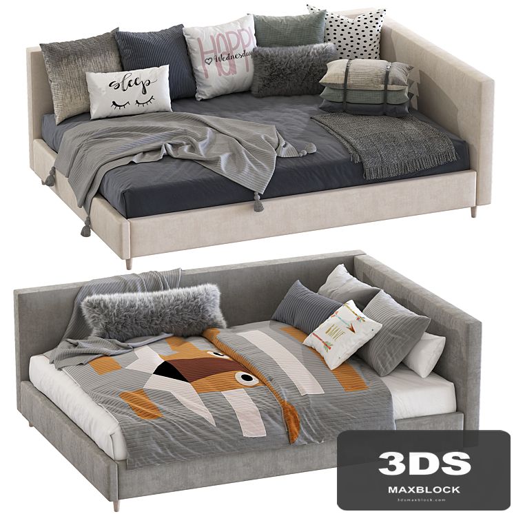 Corner Timo Upholstered Bed 2